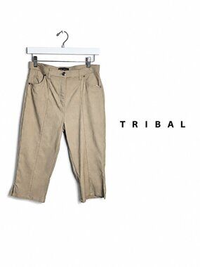 TRIBAL  Beige Capri Pants Women's Size 6